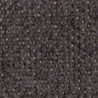 Costantini Pietro fabric sample, dark charcoal gray, dense nubby weave with uniform knotted texture; identified as “P02”.